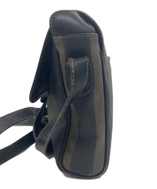 FENDI（フェンディ）FENDI (フェンディ) ペカン　ショルダーバッグ ブラウン×ブラックの古着・服飾アイテム
