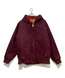 UNIVERSAL OVERALL（ユニバーサルオーバーオール）の古着「ダックジャケット」｜ワインレッド