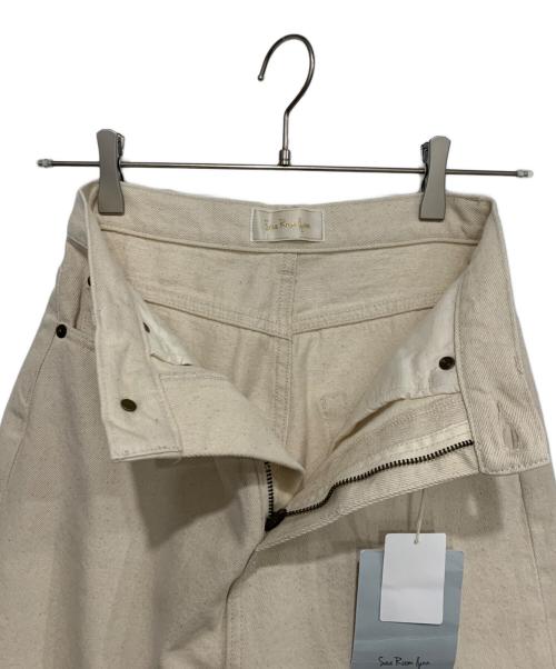 Sea Room lynn（シールームリン）Sea Room Lynn (シールームリン) ハイウエストデニムパンツ アイボリー サイズ:W23の古着・服飾アイテム