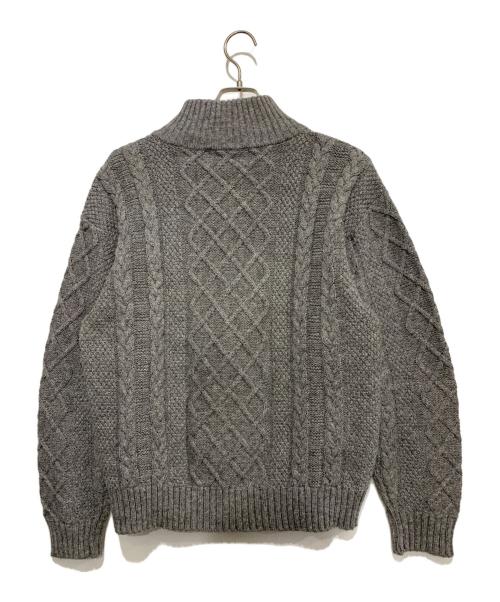 GIM ARAN（ジムアラン）GIM ARAN (ジムアラン) ドライバーズアランニット グレー サイズ:Lの古着・服飾アイテム