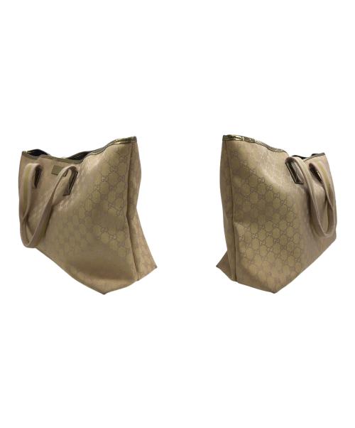 GUCCI（グッチ）GUCCI (グッチ) トートバッグ ベージュ×ピンクの古着・服飾アイテム