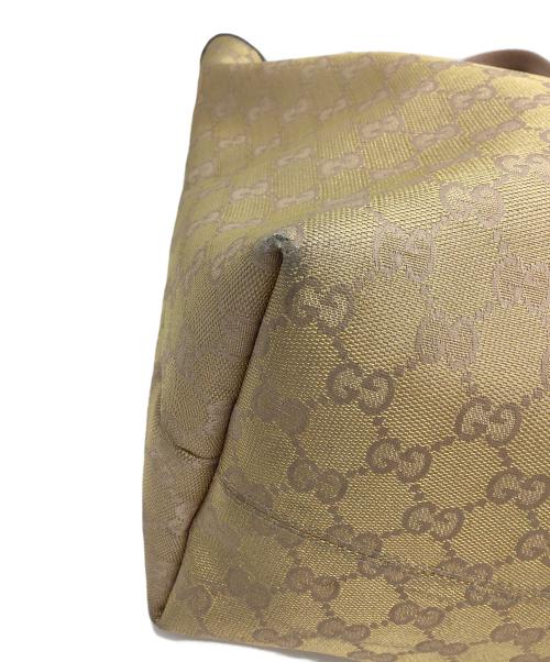 GUCCI（グッチ）GUCCI (グッチ) トートバッグ ベージュ×ピンクの古着・服飾アイテム