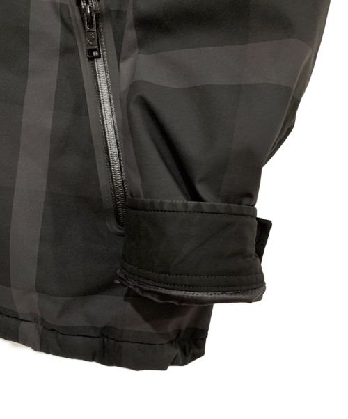 BLACK LABEL CRESTBRIDGE（ブラックレーベル クレストブリッジ）BLACK LABEL CRESTBRIDGE (ブラックレーベル クレストブリッジ) トーナルクレストブリッジチェックパデッドパーカー ブラック サイズ:Lの古着・服飾アイテム