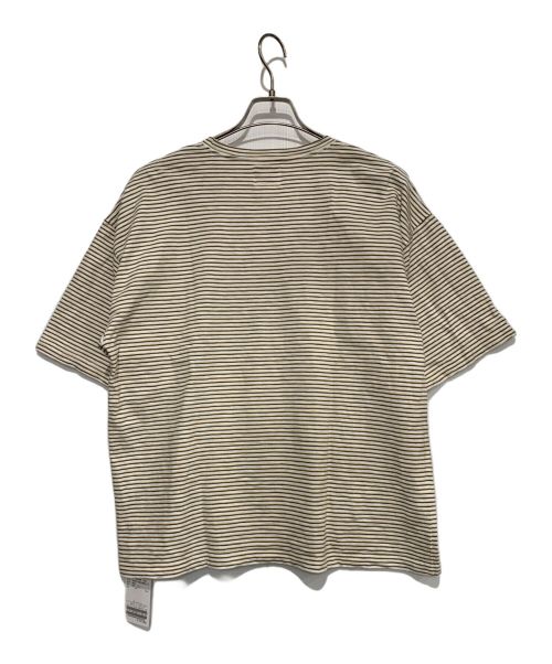 JOURNAL STANDARD relume（ジャーナルスタンダード レリューム）JOURNAL STANDARD relume (ジャーナルスタンダード レリューム) ボーダーカットソー ホワイト×ブラウン サイズ:Lの古着・服飾アイテム