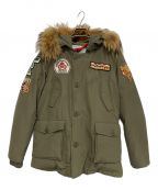 FREEDOMDAYフリーダムデイ）の古着「ミリタリーダウンジャケット」｜カーキ