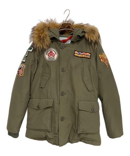 FREEDOMDAY（フリーダムデイ）FREEDOMDAY (フリーダムデイ) ミリタリーダウンジャケット カーキ サイズ:XSの古着・服飾アイテム