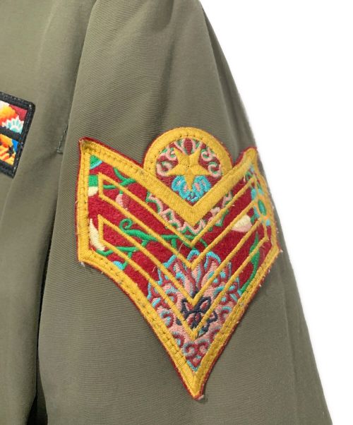 FREEDOMDAY（フリーダムデイ）FREEDOMDAY (フリーダムデイ) ミリタリーダウンジャケット カーキ サイズ:XSの古着・服飾アイテム