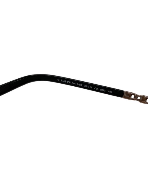 LOEWE（ロエベ）LOEWE (ロエベ) サングラス ブラウン×ゴールドの古着・服飾アイテム