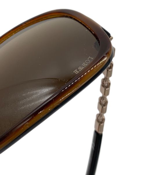 LOEWE（ロエベ）LOEWE (ロエベ) サングラス ブラウン×ゴールドの古着・服飾アイテム