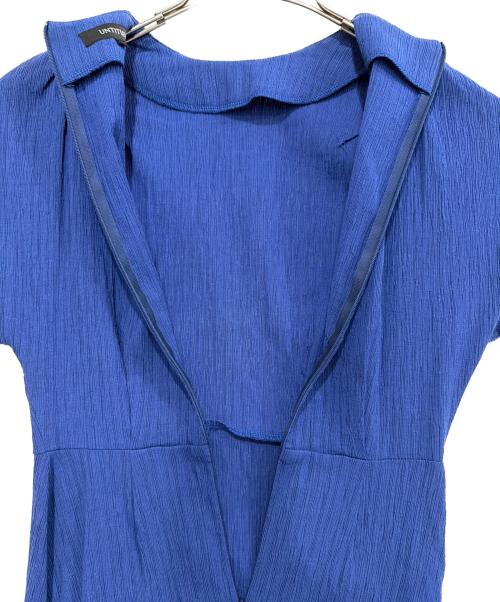 UNTITLED（アンタイトル）UNTITLED (アンタイトル) 半袖ワンピース ブルーの古着・服飾アイテム