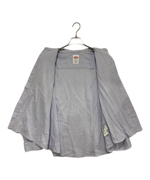 DANTON（ダントン）DANTON (ダントン) RAY BEAMS (レイ ビームス) ノーカラーシャツ ブルー サイズ:Mの古着・服飾アイテム