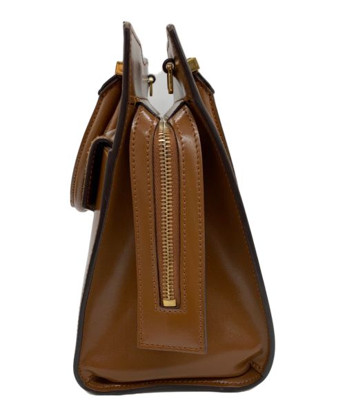 Saint Laurent Paris（サンローランパリ）Saint Laurent Paris (サンローランパリ) 2WAYレザーバッグ ブラウンの古着・服飾アイテム