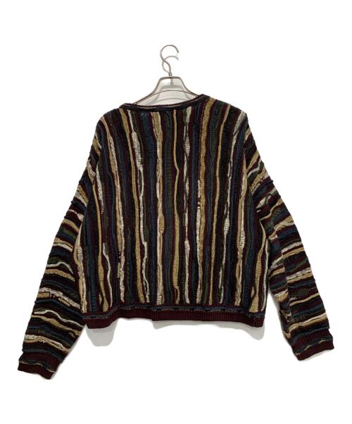 ROUNDTREE&YORKE（ラウンドツリーアンドヨーク）ROUNDTREE&YORKE (ROUNDTREE＆YORKE) 3Dケーブルニット ブラウン サイズ:XXLの古着・服飾アイテム