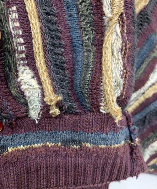 ROUNDTREE&YORKE（ラウンドツリーアンドヨーク）ROUNDTREE&YORKE (ROUNDTREE＆YORKE) 3Dケーブルニット ブラウン サイズ:XXLの古着・服飾アイテム