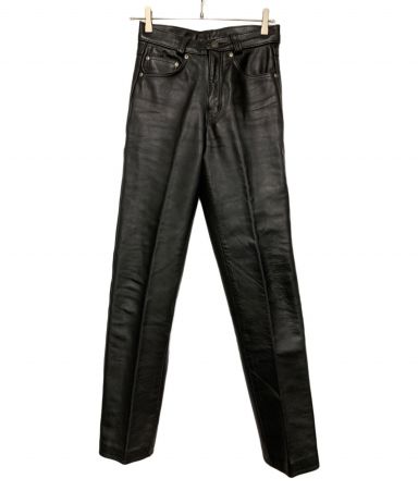 中古・古着通販】shott (ショット) レザーパンツ ブラック サイズ:SIZE