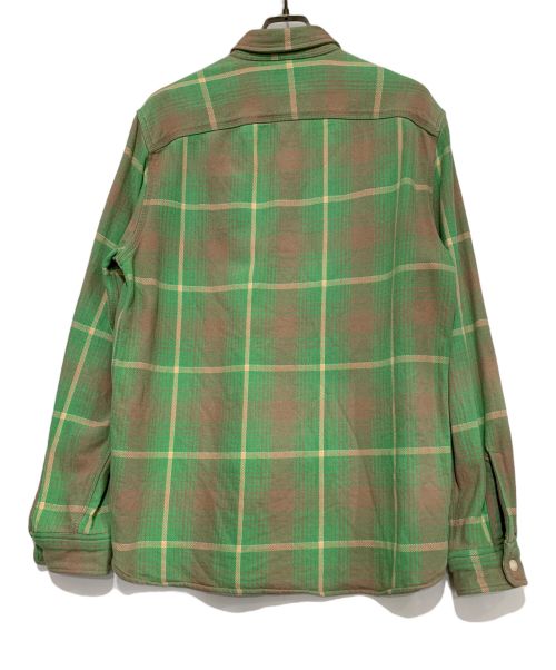 POLO RALPH LAUREN（ポロ・ラルフローレン）POLO RALPH LAUREN (ポロ・ラルフローレン) ELEMENT (エレメント) 「POLO COUNTRY」WORK SHIRTS ベージュ×グリーン サイズ:Lの古着・服飾アイテム