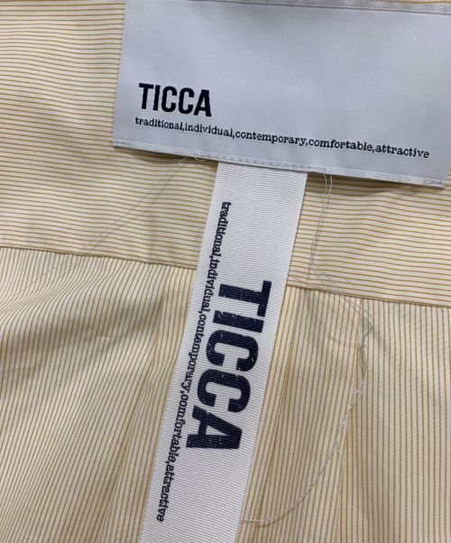 ticca（ティッカ）TICCA (ティッカ) スクエアビッグシャツシャツ イエロー サイズ:FREEの古着・服飾アイテム