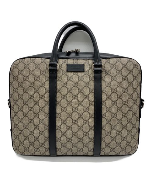 GUCCI（グッチ）GUCCI (グッチ) ビジネスバッグ ブラウンの古着・服飾アイテム