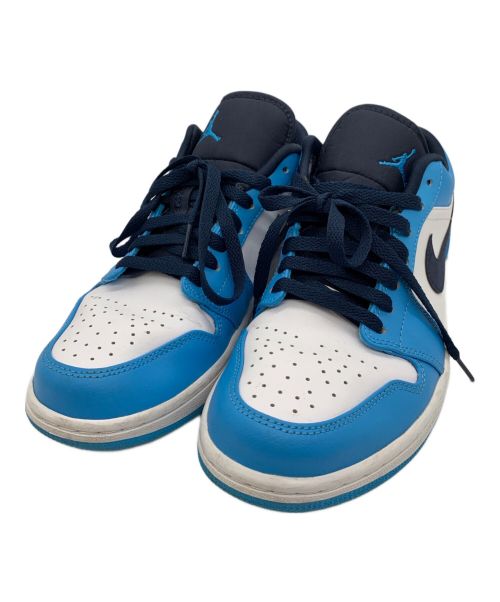 NIKE（ナイキ）NIKE (ナイキ) AIR JORDAN1 LOW ホワイト×ブルー サイズ:26cmの古着・服飾アイテム
