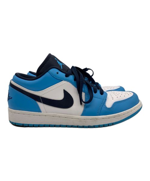 NIKE（ナイキ）NIKE (ナイキ) AIR JORDAN1 LOW ホワイト×ブルー サイズ:26cmの古着・服飾アイテム