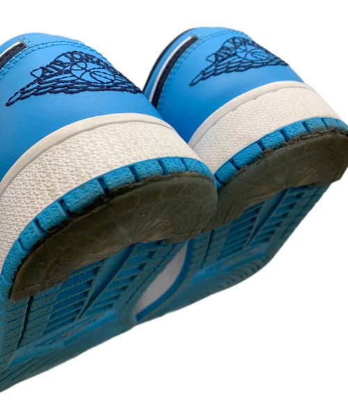 NIKE（ナイキ）NIKE (ナイキ) AIR JORDAN1 LOW ホワイト×ブルー サイズ:26cmの古着・服飾アイテム