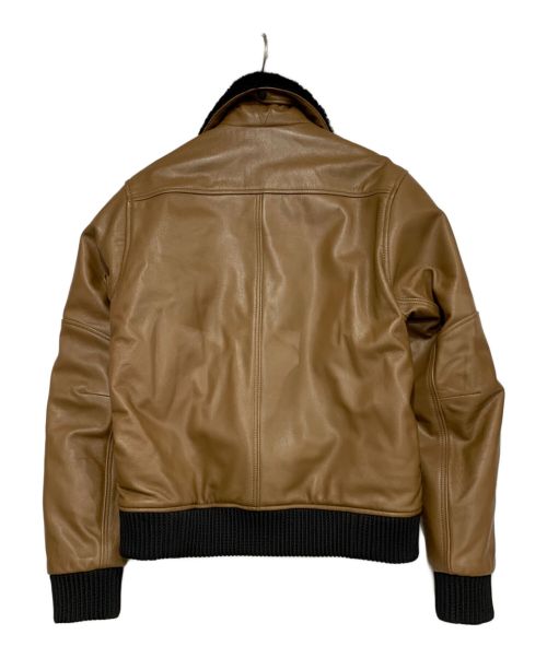 KADOYA（カドヤ）KADOYA (カドヤ) ライダースレザージャケット ブラウン サイズ:Mの古着・服飾アイテム