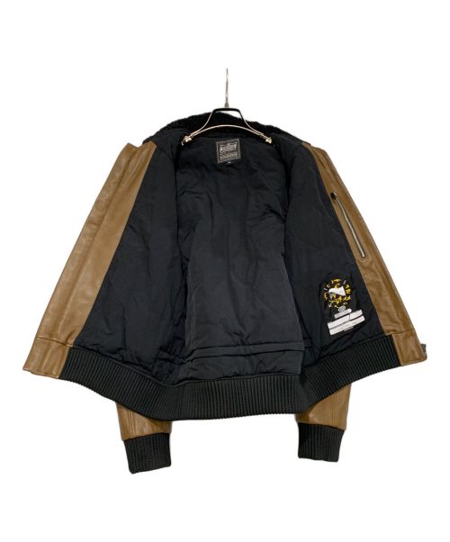 KADOYA（カドヤ）KADOYA (カドヤ) ライダースレザージャケット ブラウン サイズ:Mの古着・服飾アイテム