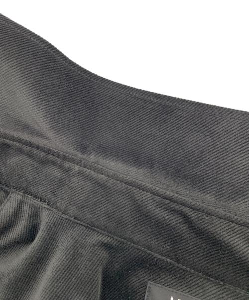 MICHEL KLEIN（ミッシェルクラン）MICHEL KLEIN (ミッシェルクラン) トリコットベロア長袖シャツ ブラック サイズ:51の古着・服飾アイテム