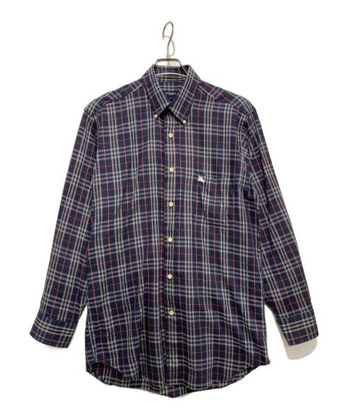 BURBERRY LONDON（バーバリーロンドン）BURBERRY LONDON (バーバリーロンドン) ボタンダウンシャツ ネイビー サイズ:Mの古着・服飾アイテム