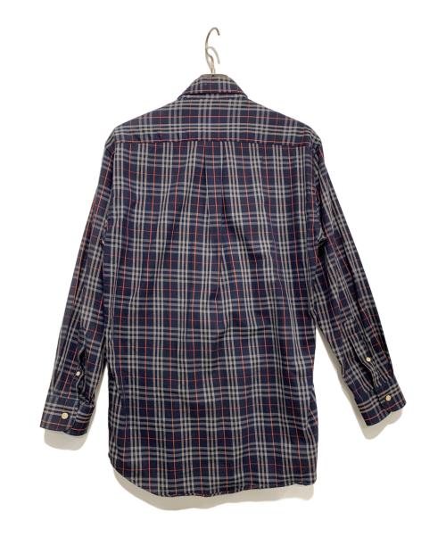 BURBERRY LONDON（バーバリーロンドン）BURBERRY LONDON (バーバリーロンドン) ボタンダウンシャツ ネイビー サイズ:Mの古着・服飾アイテム