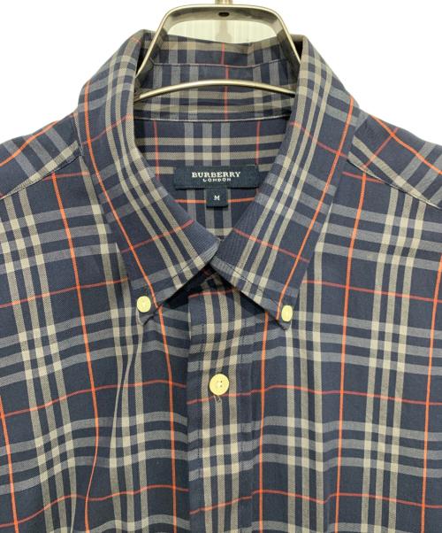BURBERRY LONDON（バーバリーロンドン）BURBERRY LONDON (バーバリーロンドン) ボタンダウンシャツ ネイビー サイズ:Mの古着・服飾アイテム