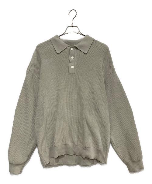BEAMS（ビームス）BEAMS (ビームス) ニットポロシャツ グレー サイズ:L 未使用品の古着・服飾アイテム