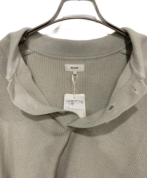 BEAMS（ビームス）BEAMS (ビームス) ニットポロシャツ グレー サイズ:L 未使用品の古着・服飾アイテム