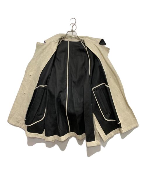 IENA（イエナ）IENA (イエナ) ボンディングオーバーラップコート アイボリー サイズ:Sの古着・服飾アイテム