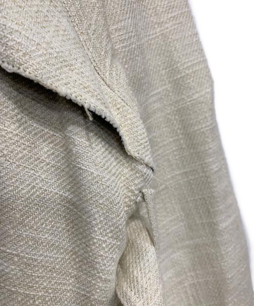 IENA（イエナ）IENA (イエナ) ボンディングオーバーラップコート アイボリー サイズ:Sの古着・服飾アイテム