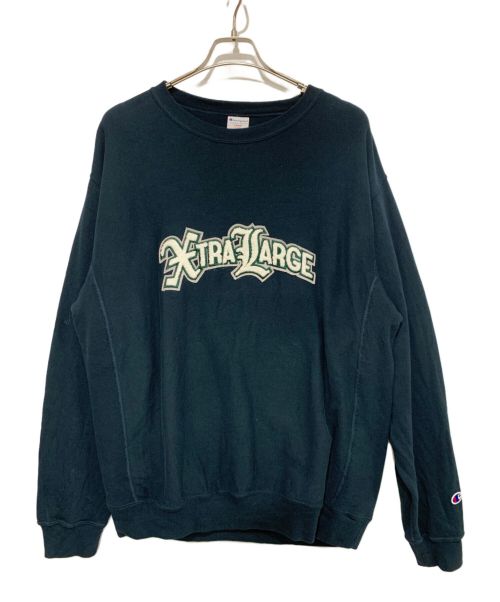 Champion REVERSE WEAVE（チャンピオン リバース ウィーブ）Champion REVERSE WEAVE (チャンピオン リバース ウィーブ) X-LARGE (エクストララージ) クルーネックスウェット ネイビー サイズ:Lの古着・服飾アイテム