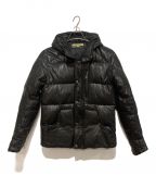 JOURNAL STANDARDジャーナルスタンダード）の古着「レザーダウンジャケット」｜ブラック