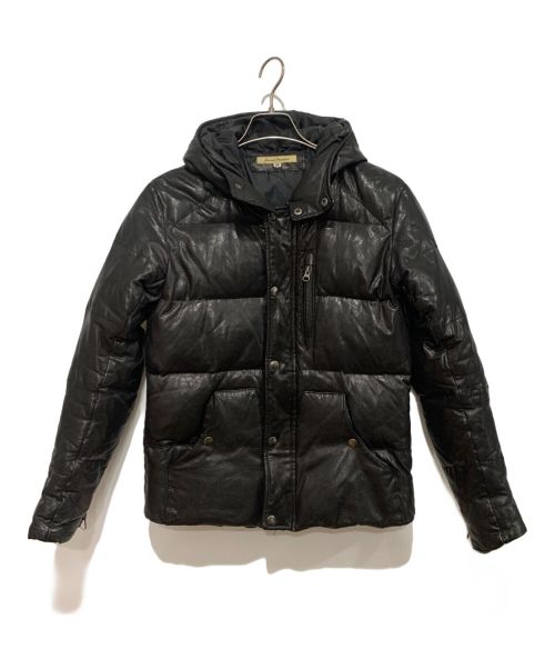 JOURNAL STANDARD（ジャーナルスタンダード）JOURNAL STANDARD (ジャーナル スタンダード) レザーダウンジャケット ブラック サイズ:Mの古着・服飾アイテム