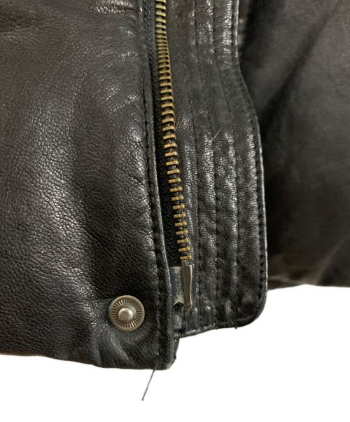 JOURNAL STANDARD（ジャーナルスタンダード）JOURNAL STANDARD (ジャーナル スタンダード) レザーダウンジャケット ブラック サイズ:Mの古着・服飾アイテム