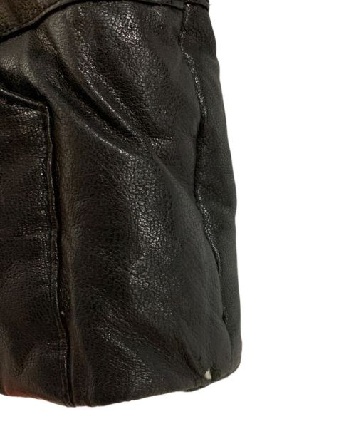 JOURNAL STANDARD（ジャーナルスタンダード）JOURNAL STANDARD (ジャーナル スタンダード) レザーダウンジャケット ブラック サイズ:Mの古着・服飾アイテム