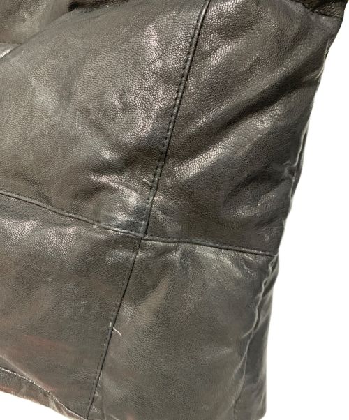 JOURNAL STANDARD（ジャーナルスタンダード）JOURNAL STANDARD (ジャーナル スタンダード) レザーダウンジャケット ブラック サイズ:Mの古着・服飾アイテム