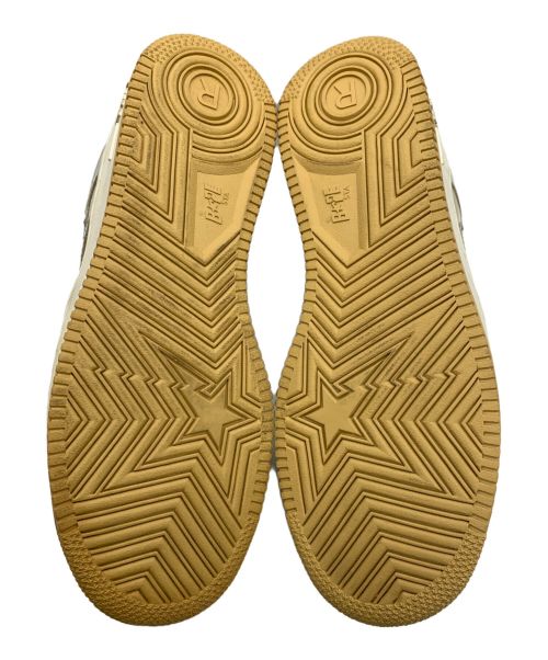 BAPESTA（ベイプスタ）BAPESTA (ベイプスタ) A BATHING APE (アベイシングエイプ) スニーカー シルバー×ゴールド サイズ:28㎝の古着・服飾アイテム