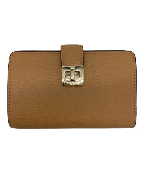 Kate Spade（ケイトスペード）Kate Spade (ケイトスペード) 2つ折り財布 ベージュの古着・服飾アイテム