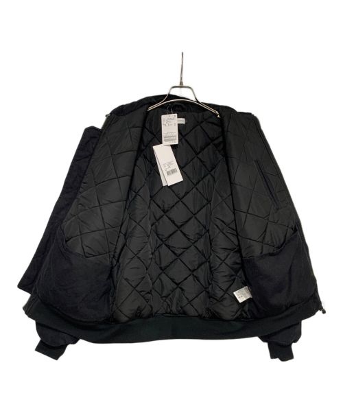 POP TRADING COMPANY（ポップトレーディングカンパニー）POP TRADING COMPANY (ポップトレーディングカンパニー) JOURNAL STANDARD (ジャーナル スタンダード) 別注SMUフライトジャケット ブラック サイズ:Lの古着・服飾アイテム