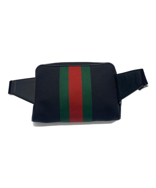 GUCCI（グッチ）GUCCI (グッチ) ウエストバッグ ブラックの古着・服飾アイテム