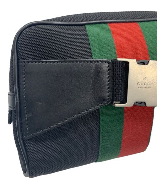 GUCCI（グッチ）GUCCI (グッチ) ウエストバッグ ブラックの古着・服飾アイテム