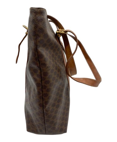 CELINE（セリーヌ）CELINE (セリーヌ) マカダム柄トートバッグ ブラウンの古着・服飾アイテム