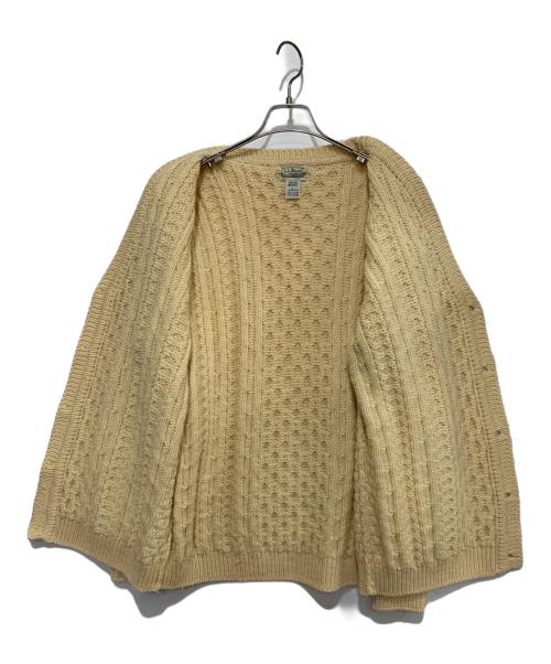 L.L.Bean（エルエルビーン）L.L.Bean (エルエルビーン) アランニットカーディガン ベージュ サイズ:Lの古着・服飾アイテム