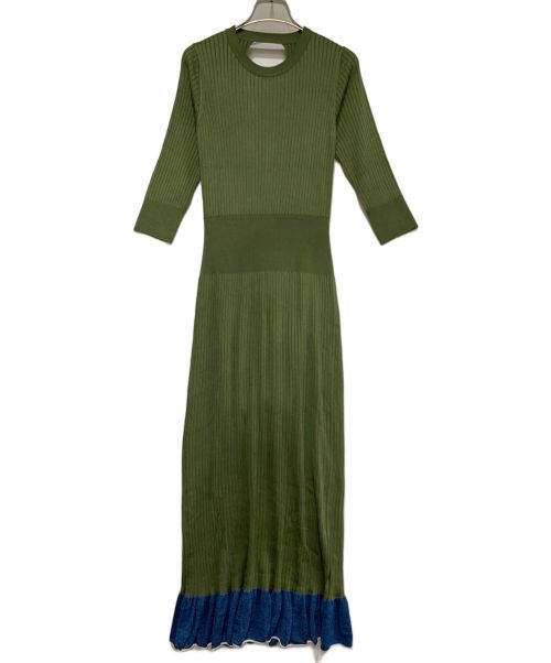 TOGA PULLA（トーガ プルラ）TOGA PULLA (トーガ プルラ) ニットワンピース グリーン サイズ:Sの古着・服飾アイテム
