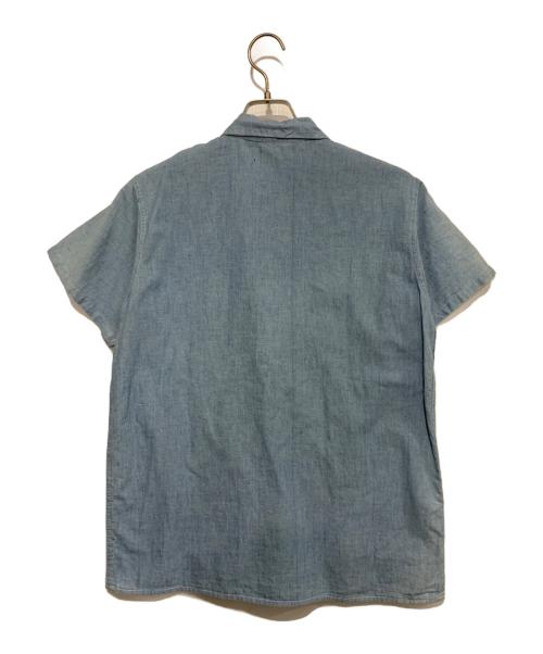 MANSIZE（マンサイズ）MANSIZE (マンサイズ) ヴィンテージシャツ ブルー サイズ:SIZE 14 1/2の古着・服飾アイテム